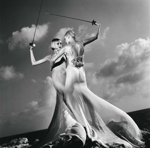 Helmut Newton's photographs featuring young Jerry Hall go on