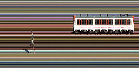 El Anarquista y el Tren, Valencia, Spain 2008 (Detail) © Jay Mark Johnson