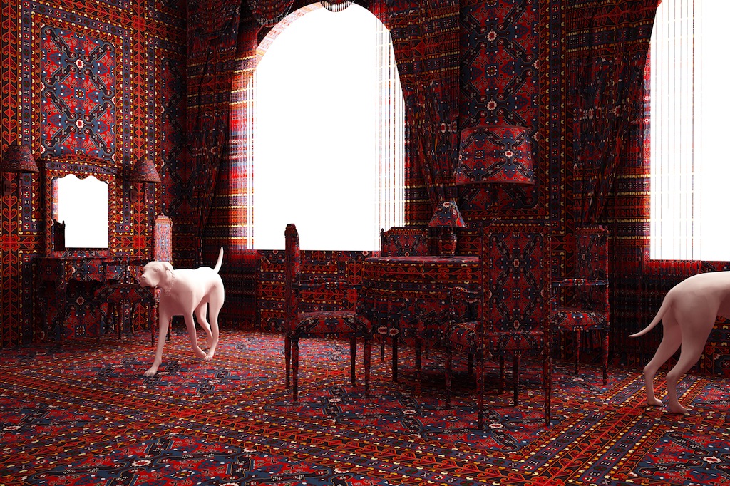 Vue 3D de l'exposition -
Courtesy Galerie Rabouan Moussion
