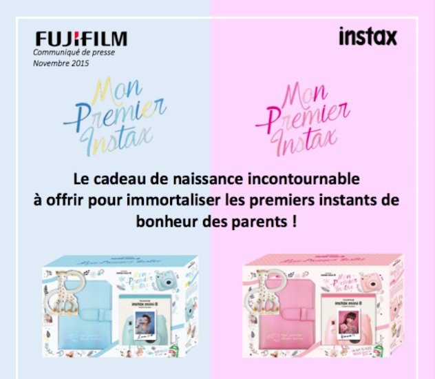 capture d'écran communiqué de presse de Fujifilm