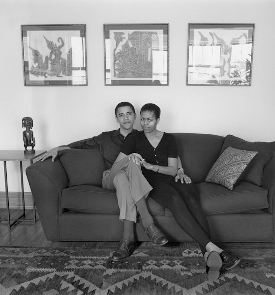 © Mariana Cook, Barack and Michelle Obama, Chicago, Illinois(1996/ 2009).
Photo: courtesy Steven Kasher Gallery, New York.