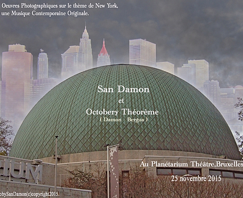 San damon : expo-projection et symphorapsodie oniroscopiste en direct au planétarium théâtre de bruxelles.