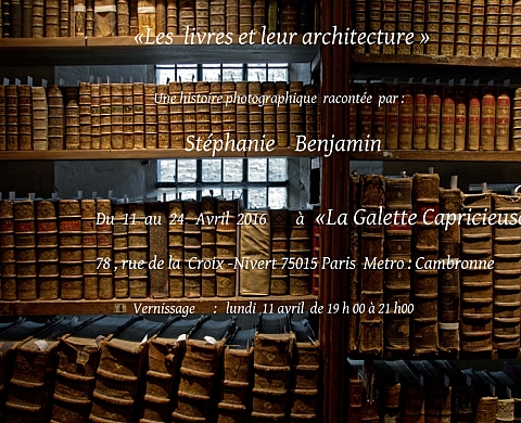 Les livres et leur architecture expo de Stéphanie Benjamin Les livres et leur architecture expo de Stéphanie Benjamin