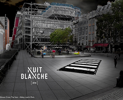 CROSS THE SCAN - Abbey road s'invite à Beaubourg NUIT BLANCHE 2016