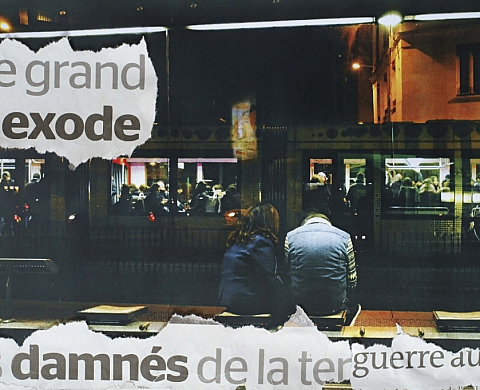 Le Monde Déchiré -photo-collages Eric Pijnaken