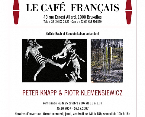 Peter Knapp & Piotr Klemensiewicz au café Français Peter Knapp & Piotr Klemensiewicz au café Français