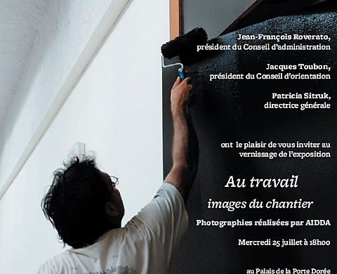 Au travail images du chantier Photographies Aidda