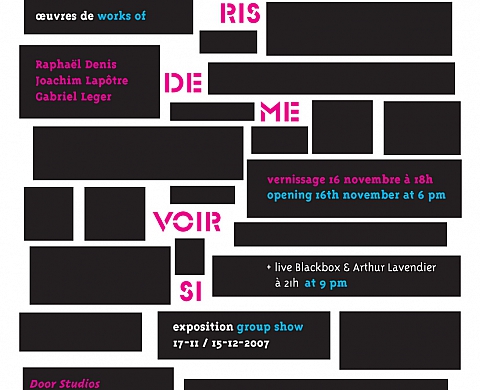 Raphaël Denis : Exposition collective au Door Studios