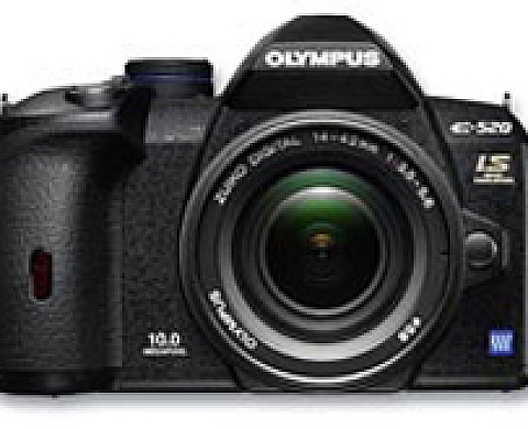 Olympus E-520 Reflex polyvalent avec stabilisateur d'image intégré et mise au point live view.