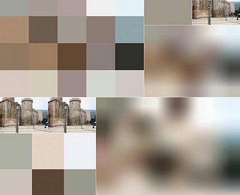 Fred Camper - Figments digitally altered images of increasingly low resolutions based on original single photographs