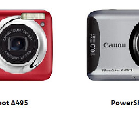PowerShot A495 et PowerShot A490 : malins, ludiques, simples.