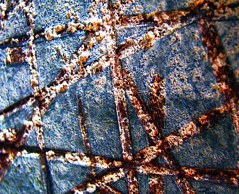 Matières et portrait de méduse - Valérie Tosolini