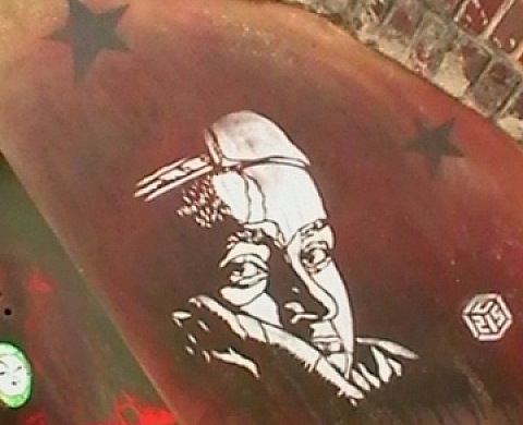 Mon Expo en Vitrine 2010: expo photo de peintures murales éphémères du 19e à l'Antenne Jeunes Flandre