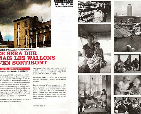 journée de la pauvreté Parvis de st Gilles Bruxelles Michel Loriaux