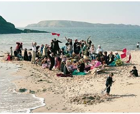 Isabelle Arthuis - Le banquet, à Saint-Briac sur mer, dans le cadre du Festival d'Art Grand Ecart