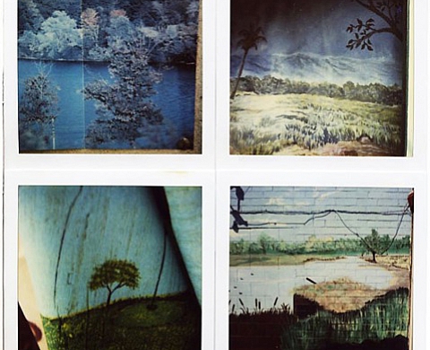 Ed Fella - Polaroïds, à l'atelier de Visu Ed Fella - Polaroïds, à l'atelier de Visu