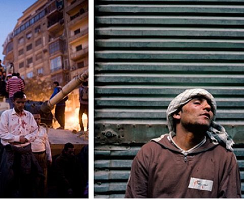 Les derniers jours de Mubarak, par Guy Martin et Ivor Prickett Les derniers jours de Mubarak, par Guy Martin et Ivor Prickett
