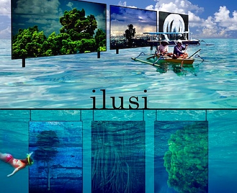 Romain Osi expose « Ilusi : underwater and floating exhibition »