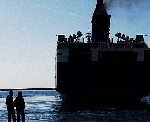 La société grecque par Bernard Tribondeau dans l'exposition « No Greece »