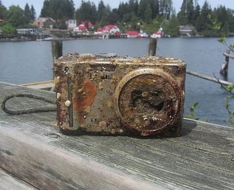 Un appareil photo retrouvé dans le Pacifique