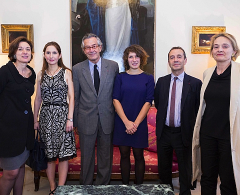 Remise de la Bourse de recherche Louis Roederer 2014 à Anne-Céline Callens