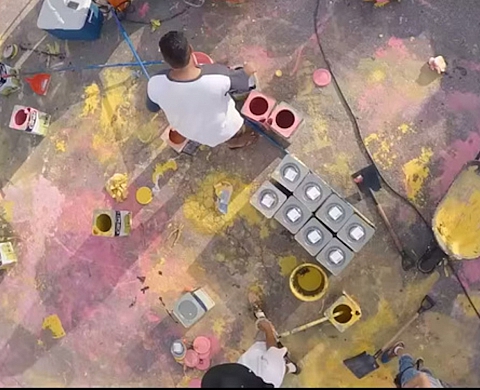 Le premier graffiti vu de l'espace !