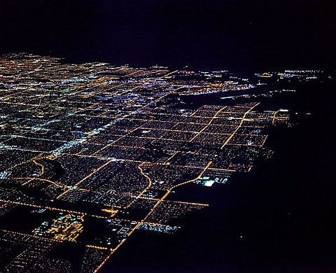 Las Vegas de nuit à 9 000 pieds !