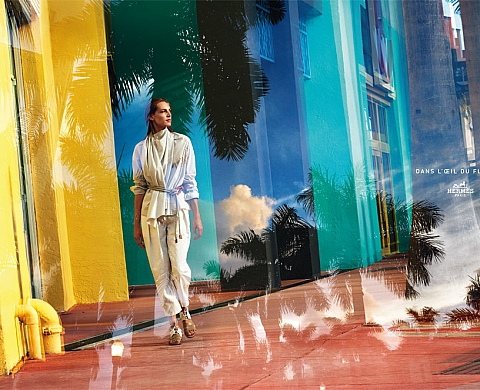 Harry Gruyaert et Hermès, une campagne colorée