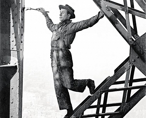 Marc Riboud : photo sans filet sur la Tour Eiffel