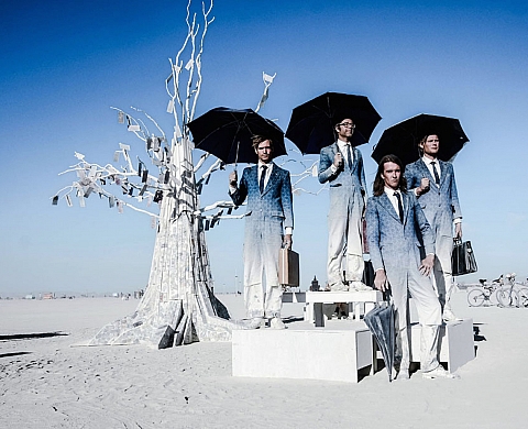 Le  « Burning Man » photographié par Eric Bouvet, à la Manufacture Photographique jusqu'au 31 juillet