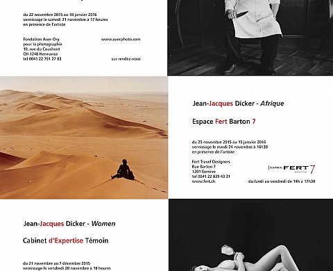 Jean-Jacques Dicker : 3 lieux, 3 expositions Jean-Jacques Dicker : 3 lieux, 3 expositions