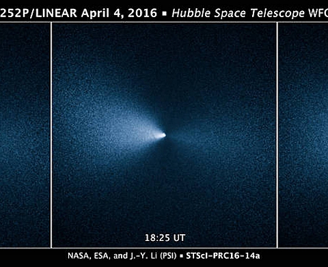 Hubble, le photographe de l'espace, a capturé la comète 252P/Linear