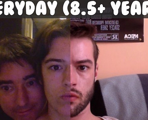 Un Youtubeur se prend tous les jours en photo depuis 8 ans et demi