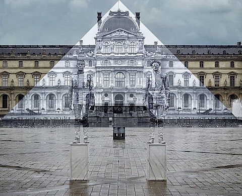 Liu Bolin & JR, les disparus du Louvre...