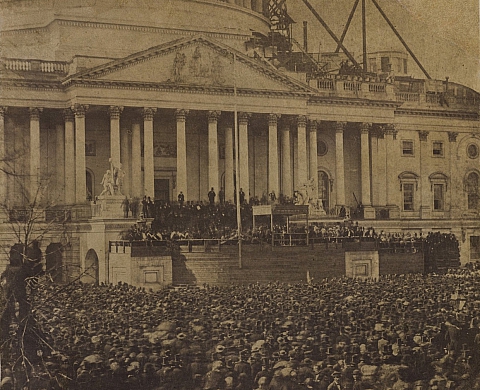 Une photo de l'investiture d'Abraham Lincoln redécouverte 