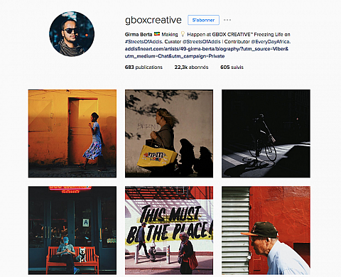 Girma Berta, un instagrameur éthiopien exposé à Paris