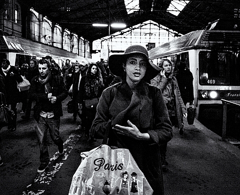 Exposition à la Gare Saint-Lazare de Frédéric Stucin