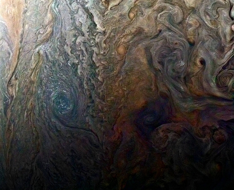La nouvelle photo de Jupiter est psychédélique