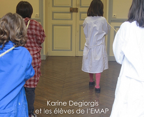 Karine Degiorgis et les élèves de l'EMAP - Résidence