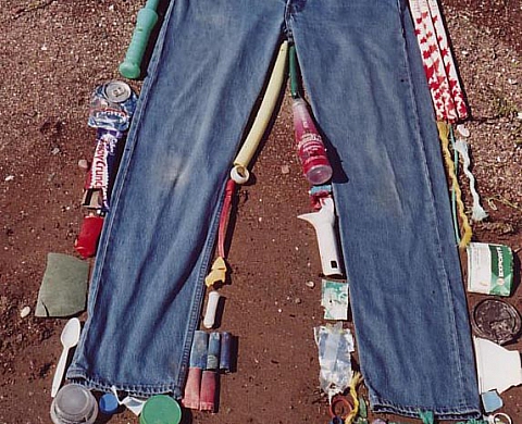 Raymond Furlotte  VAGUE BLEUE TRACES D'HOMMES