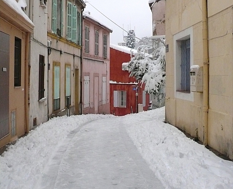 Marseille la neige Marseille la neige